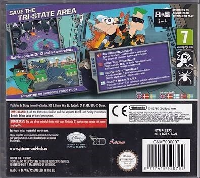 Phineas and Ferb - Across the 2nd Dimension - Nintendo DS - Uden Manual - (A Grade) (Genbrug)